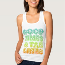 Bons tempos e linhas de bronzeamento