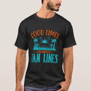 Camiseta Bons Tempos e Tan Lines Praia Diversão no Sumo Sol