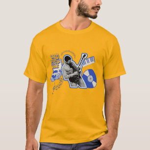 Camiseta Bons Vibes Apenas - Arte Musical Retro Funk
