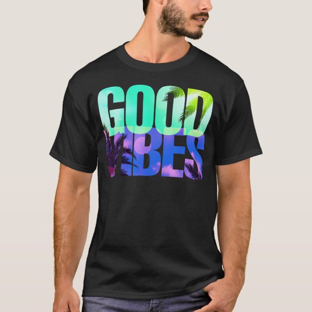 Camiseta Bons Vibes Positivos Apenas (Frente)