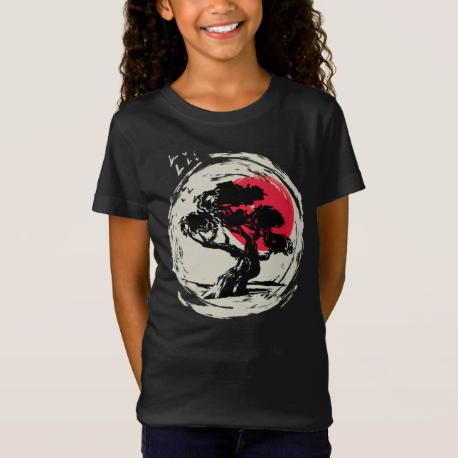 Camiseta Bonsai Art Japonês Sunset (Frente)
