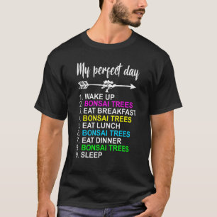 Camiseta Bonsai Arte Bonsai Dia Perfeito Árvore Bonsai