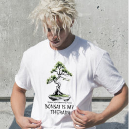 Camiseta Bonsai é Minha Terapia citação engraçada para aman