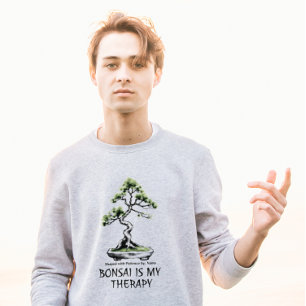 Camiseta Bonsai é Minha Terapia citação engraçada para aman