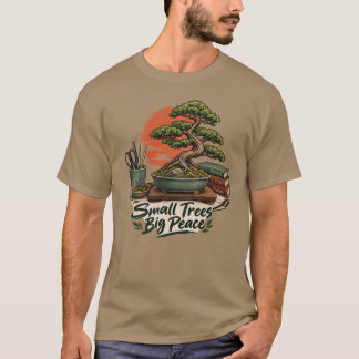 Camiseta Bonsai Hobby Pequenas Árvores Grande Paz