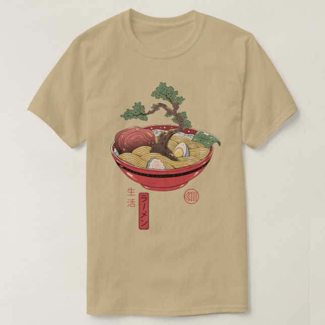 Camiseta Bonsai Ramen (Frente do Design)
