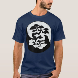 Camiseta Bonsai Tree black and white Japan Zen Ying e