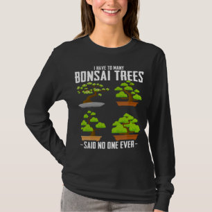 Camiseta Bonsai Tree Gardener Japonês Planta Bonsai Fan