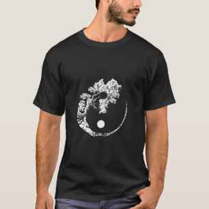 Camiseta Bonsai Tree Impressão Zen Spirit Yin Yang Japonês