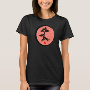 Camiseta Bonsai Tree Japonês Calliografia Zen Nature Mini G