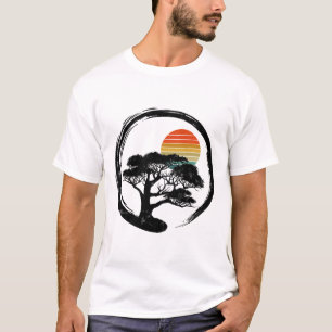 Camiseta Bonsai Tree Japonês Retro Gift Budista
