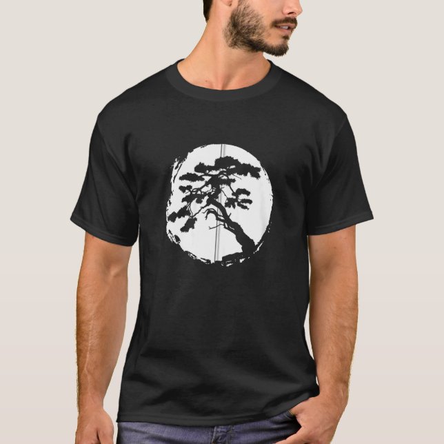 Camiseta Bonsai Tree Japonês Zen Master Zip (Frente)