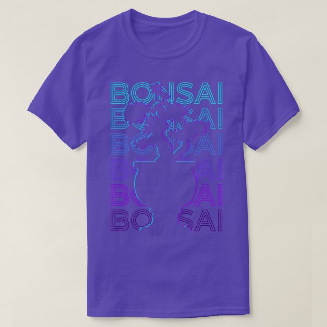 Camiseta Bonsai Tree Retro Gift (Frente do Design)
