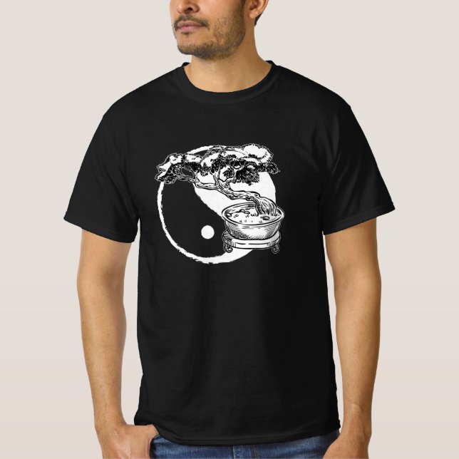 Camiseta Bonsai Ying Yang Tree Zen (Frente)