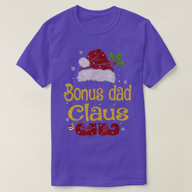 Camiseta Bonus Dad Claus  Christmas Pajama Family Matching  (Frente do Design)