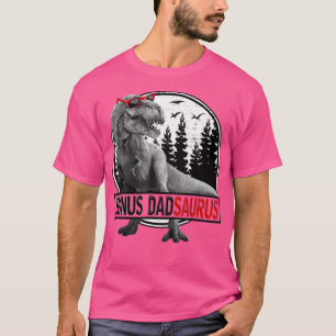 Camiseta Bonus Dadsaurus T Rex Dinossaur Pai Saurus Day