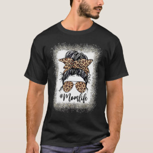 Camiseta Bonus Mãe Cabelo de Vida Bandana Óculos Leopardo M