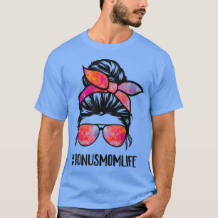 Camiseta Bonus Mãe Vida Dia de as mães Stepmama Cabelo Malu
