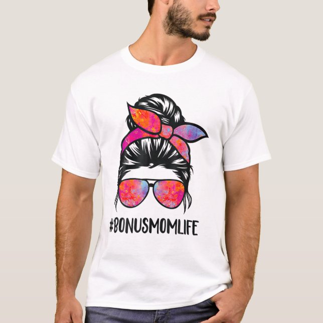 Camiseta Bonus Mãe Vida Dia de as mães Stepmama Cabelo Malu (Frente)
