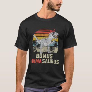 Camiseta Bonus Mama Saurus T Rex Mamasaurus Stepma Matchin