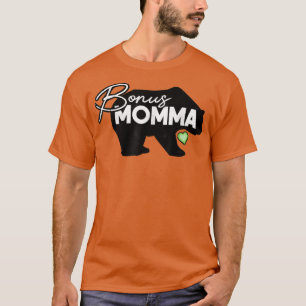 Camiseta Bonus Momma Bear Coração Verde