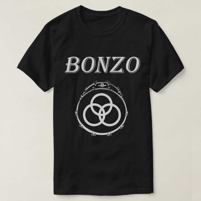 Camiseta Bonzo Três Anéis Símbolo Bass Drum T-Shirt (Frente do Design)