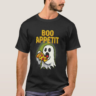 Camiseta Boo Appétit Pixel Art Divertido Fantasma Foodie Tr