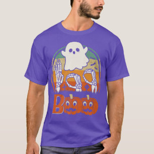 Camiseta BOO ASL Mão a Linguagem Americana de Sinais Ghost 