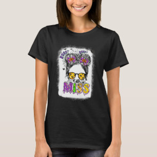 Camiseta Boo Back To School Little Miss Messy Bun Girls Kid