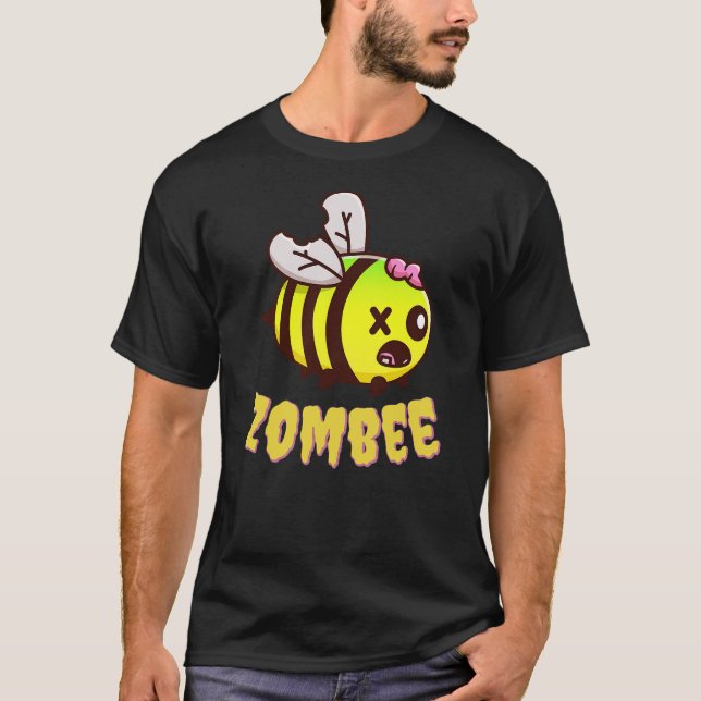 Camiseta Boo Bee Zombee Zombie Funny Beekeper Halloween Cos (Frente)