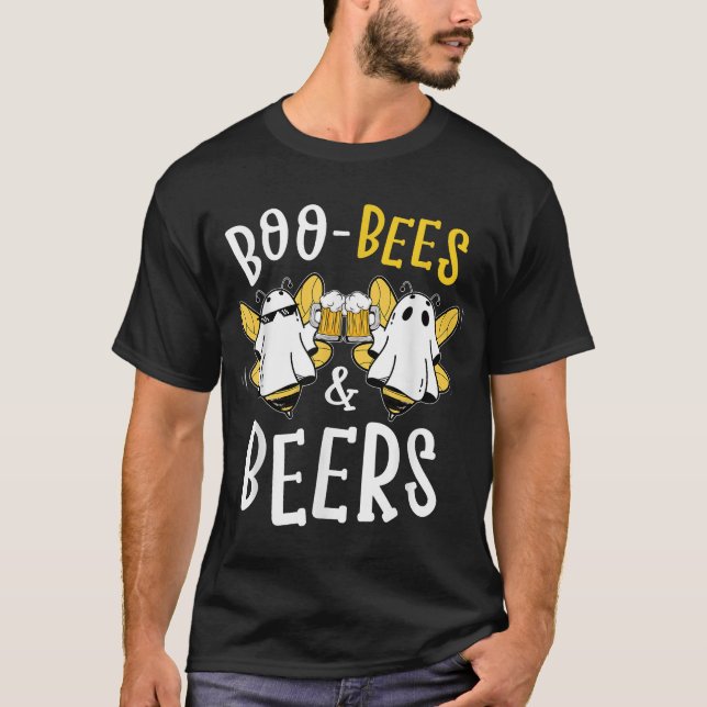 Camiseta Boo Beers Casais Figurino de Halloween (Frente)