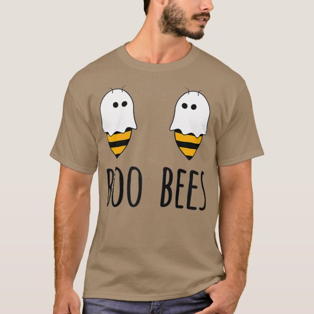 Camiseta Boo Bees Halloween para Mulheres Abelhas Engraçada (Frente)