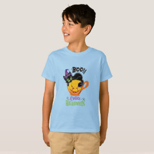 Camiseta Boo Black Cat, Assustador Pumpkin Café Halloween