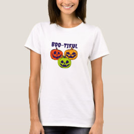 Camiseta Boo Bonito Halloween Pumpkins Spooky Season