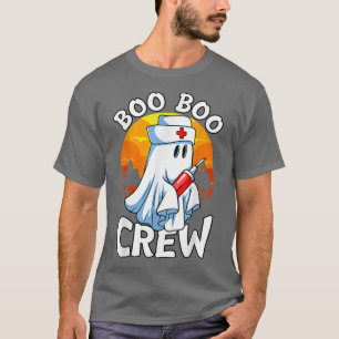 Camiseta Boo Boo Crew Enfermeira Enfermeira Halloween Fantu