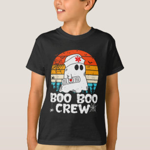 Camiseta Boo Boo Crew Enfermeira Fantasma Engraçada Nur