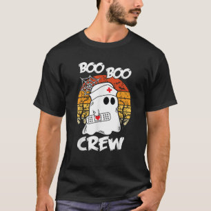 Camiseta Boo Boo Crew Enfermeira Fantasma Engraçada Nur