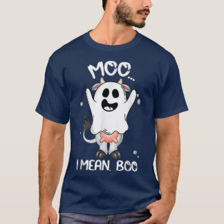 Camiseta Boo Boo Crew Ghost Cow Moo I Significa Boo Farmer 