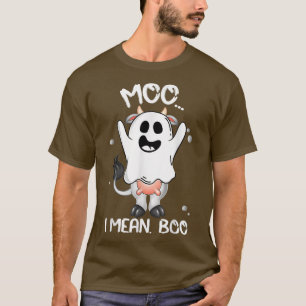Camiseta Boo Boo Crew Ghost Cow Moo I Significa Boo Farmer
