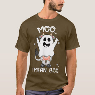 Camiseta Boo Boo Crew Ghost Cow Moo I Significa Boo Farmer