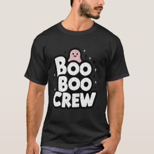 Camiseta Boo Boo Crew Ghost Enfermeira Halloween Engraçado