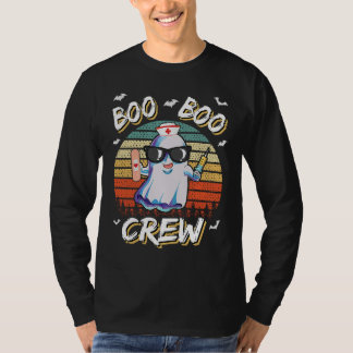 Camiseta Boo Boo Crew Ghost Nurse Retro Halloween Custome N