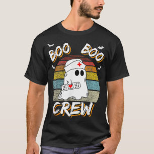 Camiseta Boo Boo Crew Ghost Nurse Retro Halloween Custome N