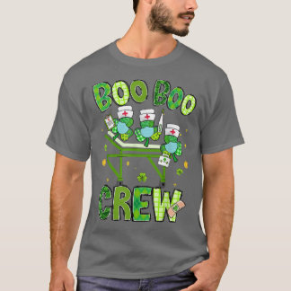 Camiseta Boo Boo Crew Green Lucky, Enfermeira Santa Patrick
