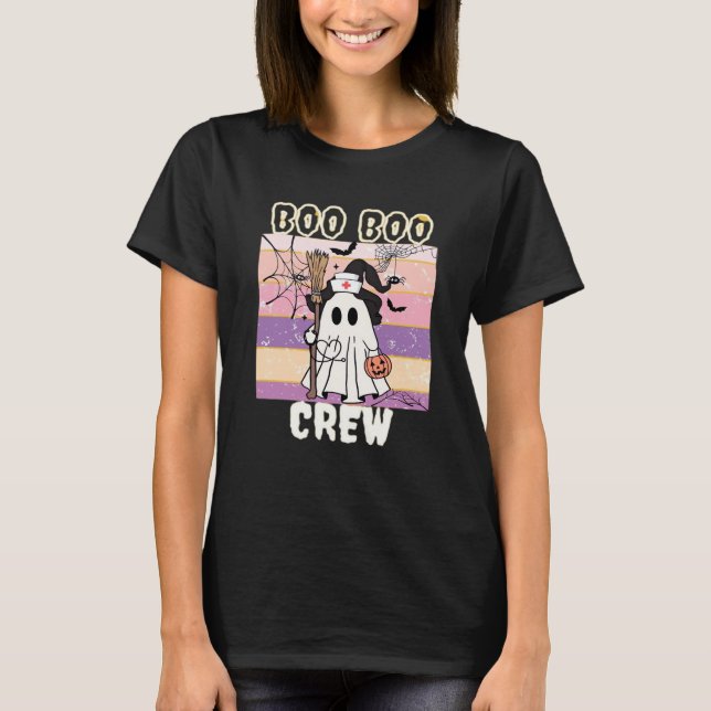 Camiseta Boo Boo Crew Halloween Ghost Nurse Essential T-Shi (Frente)