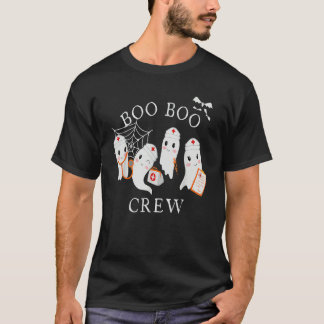 Camiseta Boo Boo Crew Nurse Halloween Cute Ghost Costume