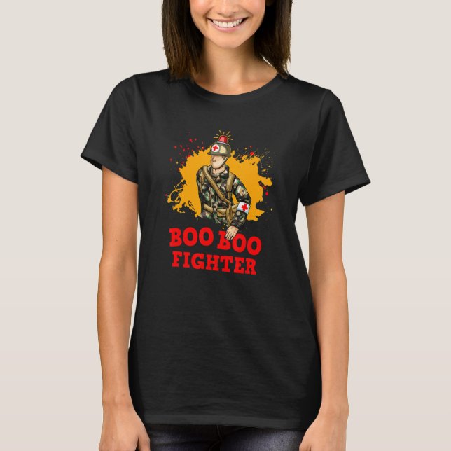 Camiseta Boo Boo Fighter for Militar Medicine and Doctors (Frente)
