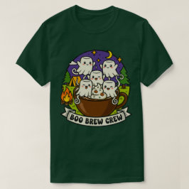 Camiseta Boo Brew Crew Ghost Coffee Design