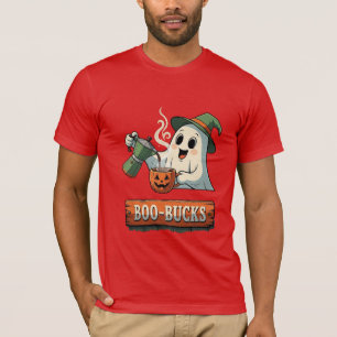 Camiseta Boo-Bucks Barista Fantasma Café de Halloween