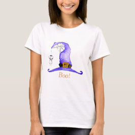 Camiseta Boo! Chapéu Mágico de Bruxas